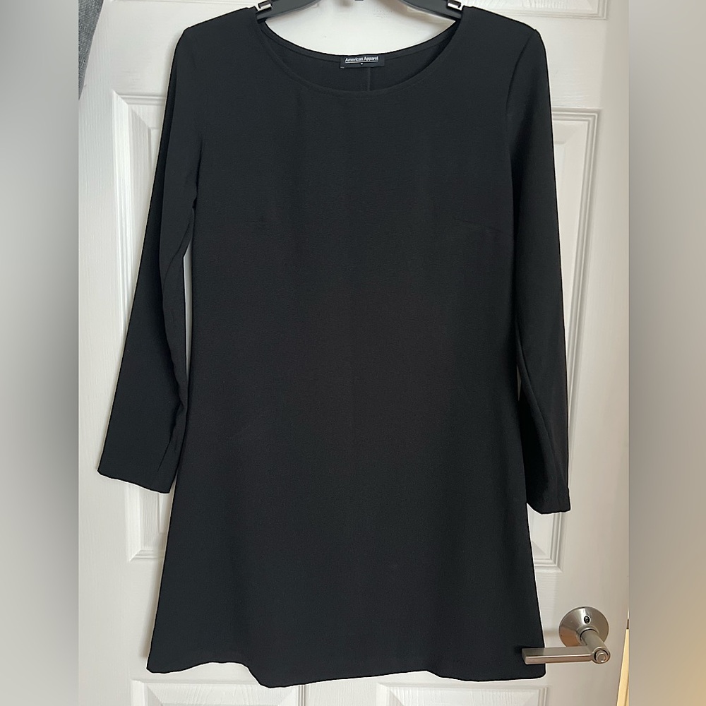 American Apparel Black A-Line Sheath Dress size M